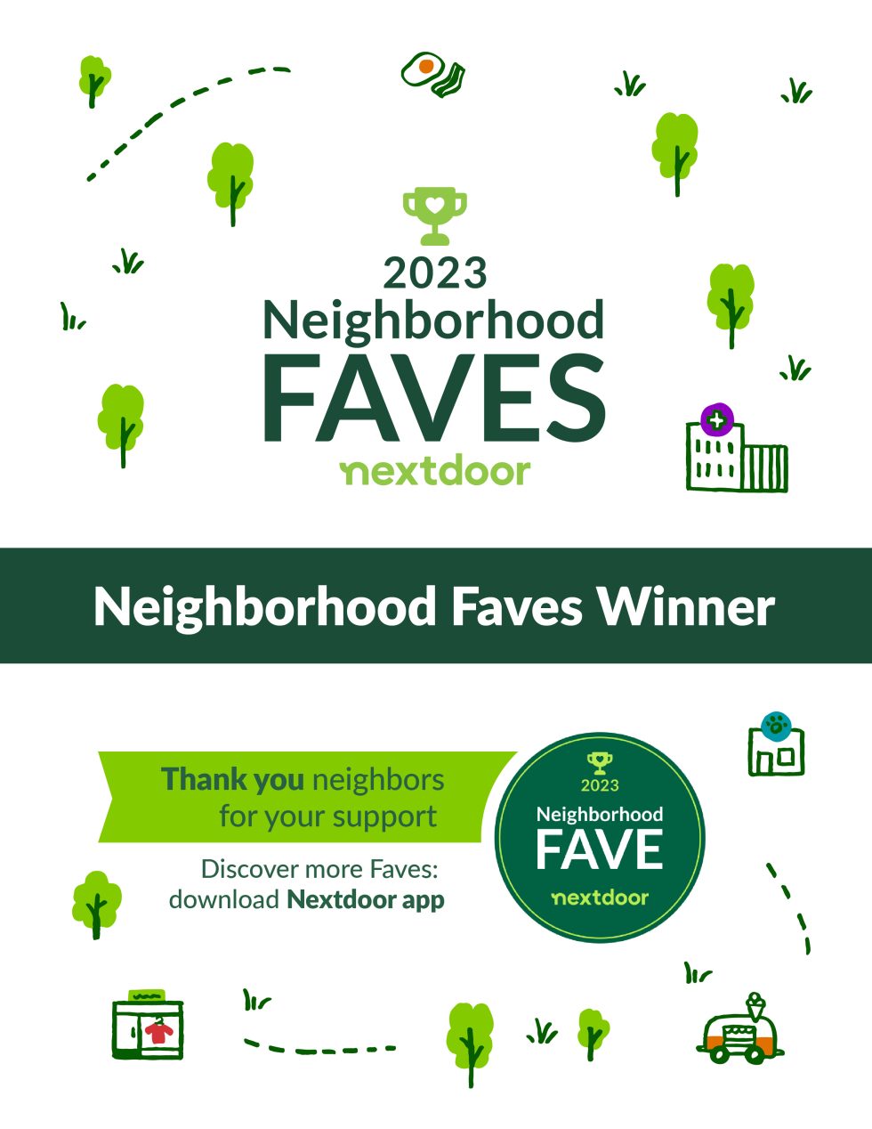 We were voted a Neighborhood Fave on Nextdoor! - Lawrenceville Family ...